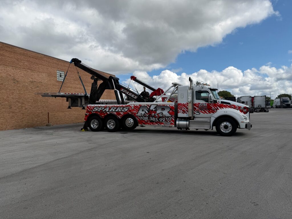 heavy duty tow trucks, rotators, chicago, alsip, il, ar sparks heavy towing inc
