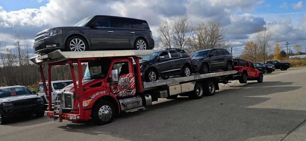 flatbed tow truck, alsip, chicagio, il, ar sparks heavy towing inc